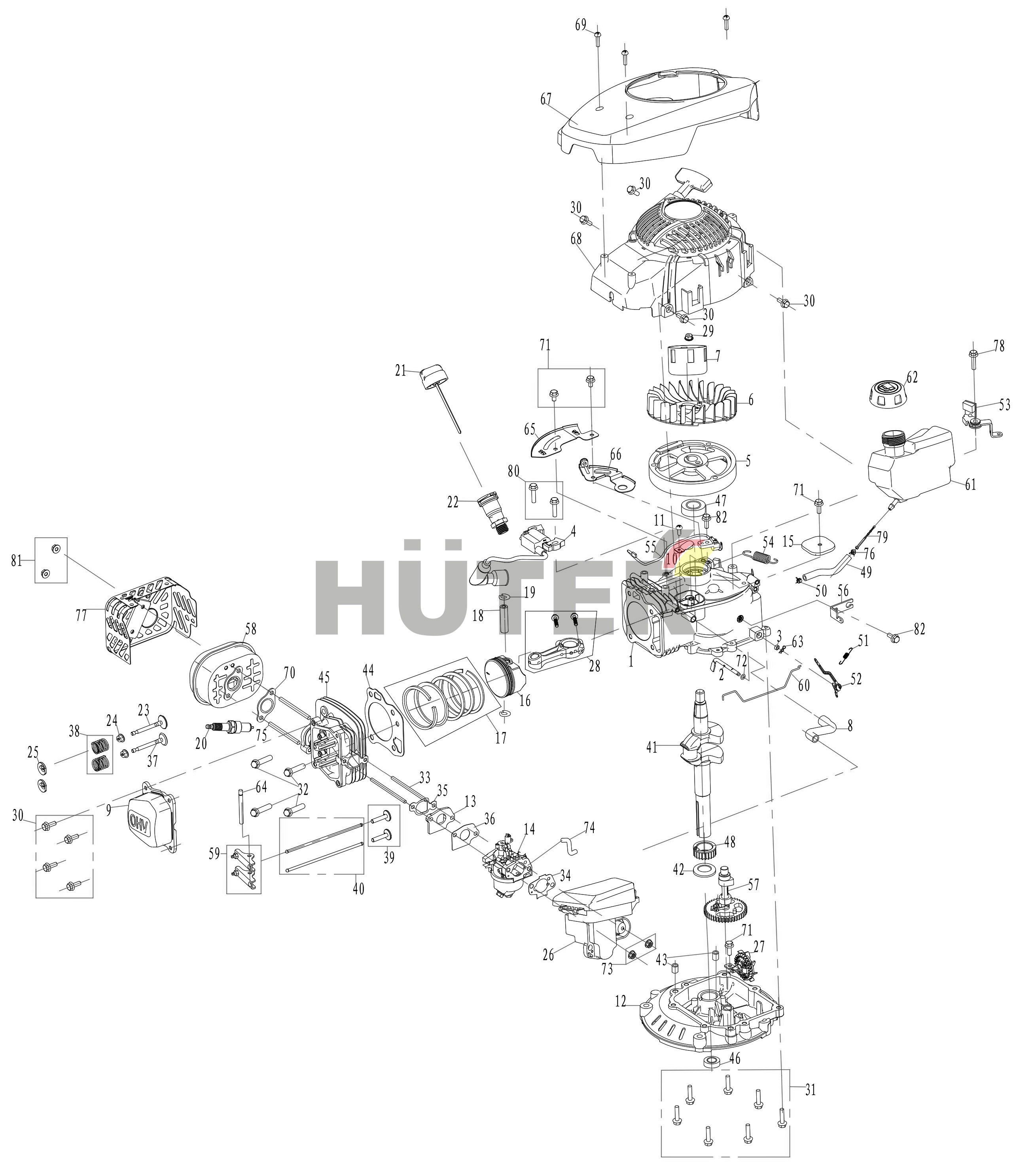 Двигатель (с DJP012) DJP 70/3/12