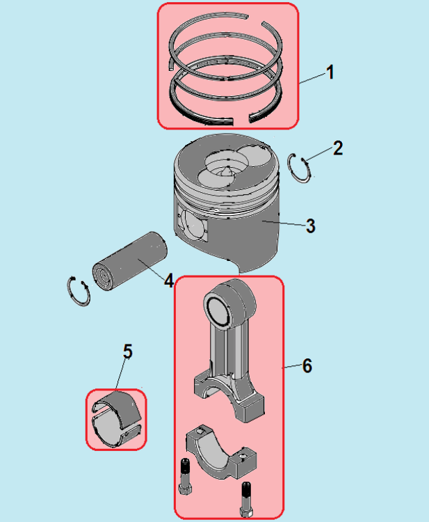 14 ПОРШЕНЬ -ЦИЛИНДР -КОЛЕНВАЛ- КОЛЬЦА DC1193E МОТОБЛОК CHAMPION
