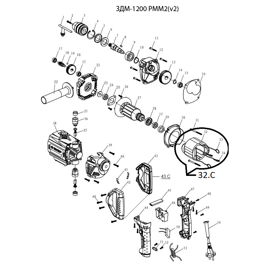Дрель-миксер ЗДМ-1200 РММ2