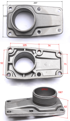 Фланец всасывающий HL80SP-02201
