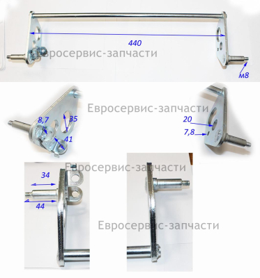 Ось задняя KCL21-04 K 6500L, K 6500BS, К 6500DE