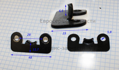 Пластина крепления оси колесной передней